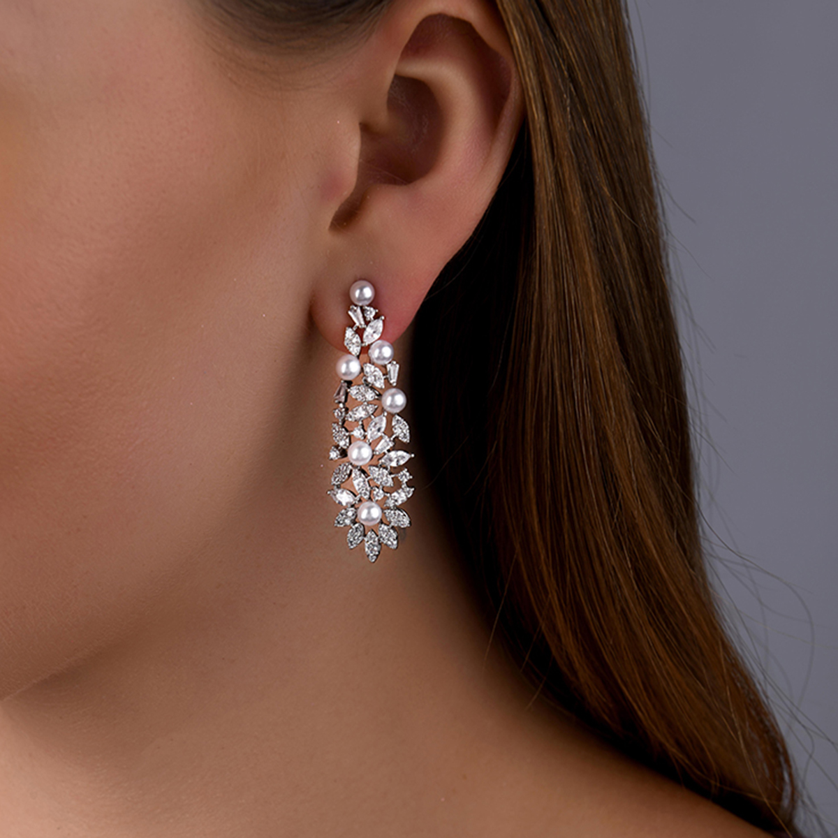 Pearl Fleur Earrings