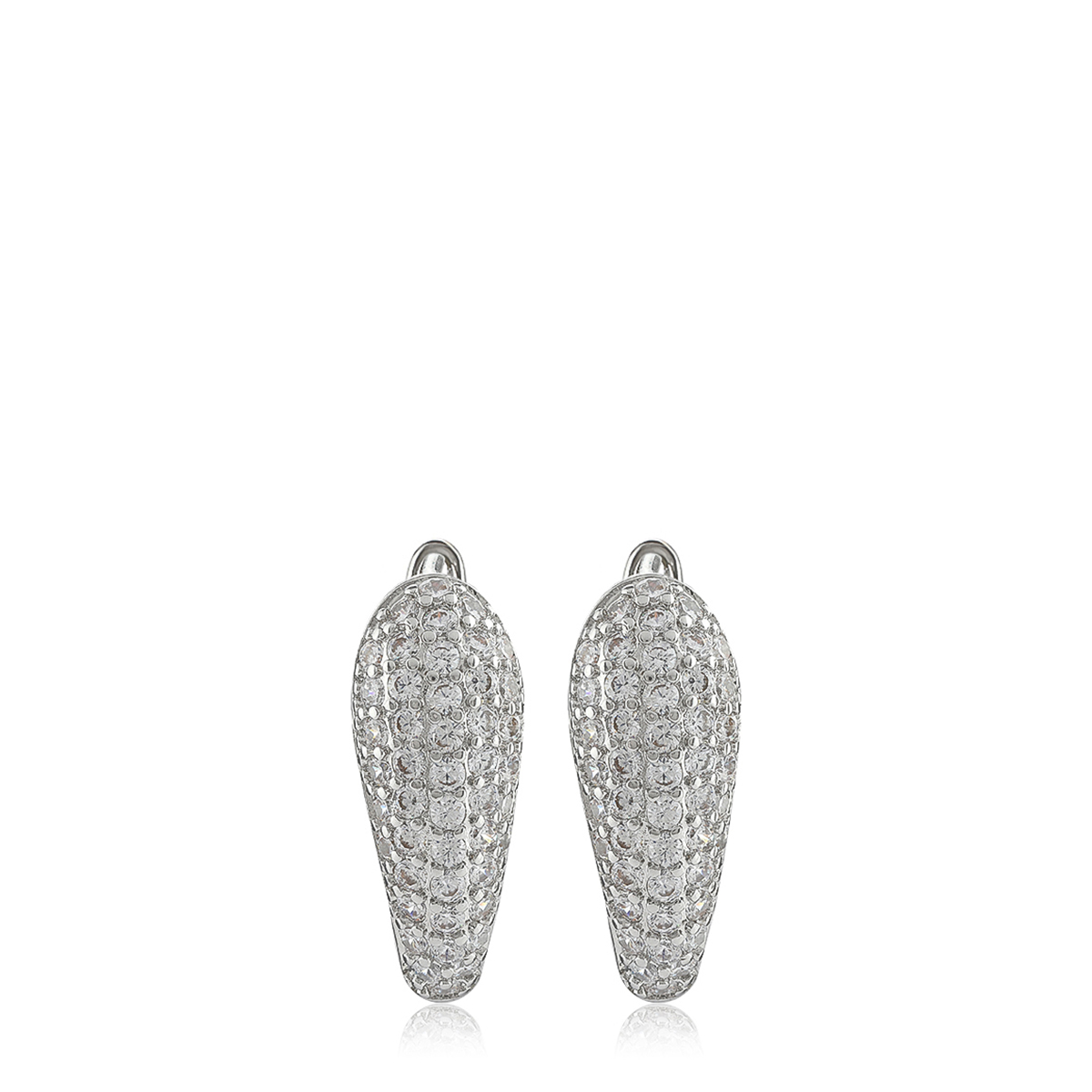 Statement Earrings 2 In 1 - Yellow - Image 4